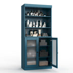 Mobiletto da bagno 32" in legno massello al 100% con ante opzionali di Palace Imports