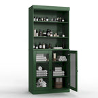 Mobiletto da bagno 32" in legno massello al 100% con ante opzionali di Palace Imports
