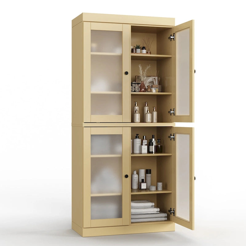 Mobiletto da bagno 32" in legno massello al 100% con ante opzionali di Palace Imports
