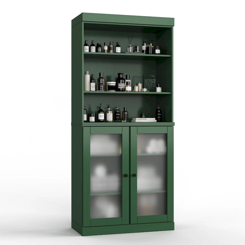 Mobiletto da bagno 32" in legno massello al 100% con ante opzionali di Palace Imports