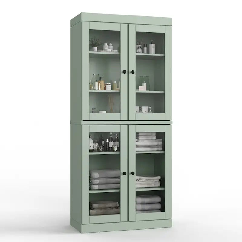Mobiletto da bagno 32" in legno massello al 100% con ante opzionali di Palace Imports