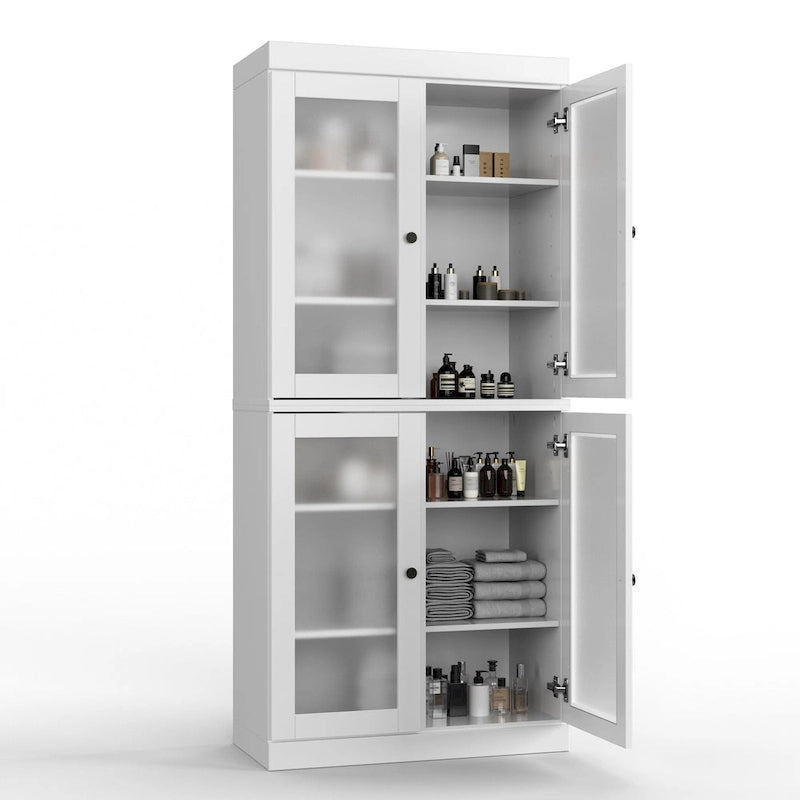 Mobiletto da bagno 32" in legno massello al 100% con ante opzionali di Palace Imports