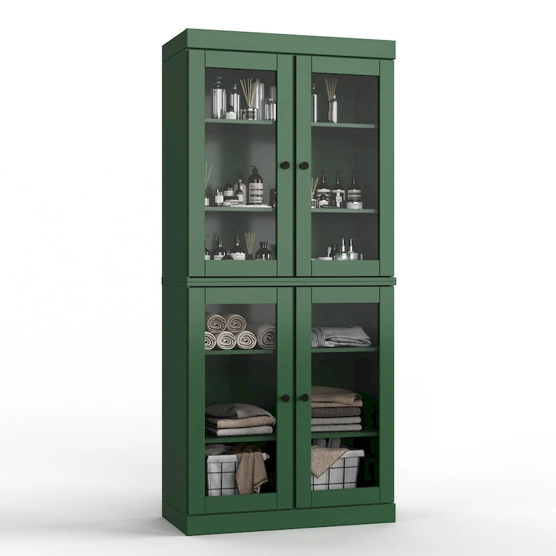 Mobiletto da bagno 32" in legno massello al 100% con ante opzionali di Palace Imports