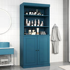 Mobiletto da bagno 32" in legno massello al 100% con ante opzionali di Palace Imports