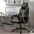 Sedia da gaming BOSSIN Racing Style, sedia da gamer per persone robuste fino a 136 kg, sedia da computer con schienale alto