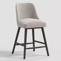 27" Geller Counter Height Barstool with Footrest Gray Boucle - Threshold™