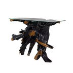 Console en teck contemporaine couleur or – Olivia & May : Table d'entrée robuste, aucun assemblage requis