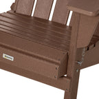 Sedia Adirondack pieghevole, sedie a sdraio in plastica HDPE per esterni per tutte le stagioni, per patio, terrazza e arredi da giardino