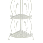 Scaffale pieghevole alto a 5 ripiani in metallo a spirale per interni ed esterni - Oro o Bianco - Roche River Decor