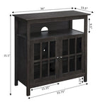 Mobile TV con armadietti contenitori Convenience Concepts Big Sur Highboy da 40 pollici
