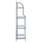 SAFAVIEH Bryn Scaffale da panettiere da esterno a 4 ripiani in ferro battuto vittoriano - 25 pollici L x 15 pollici P x 63 pollici H - 25 L x 15 P x 63 H