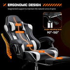 Sedia da scrivania girevole in pelle PU per gaming