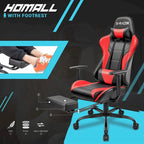 Sedia da gaming con poggiapiedi - Sedia da scrivania ergonomica