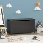 Contenitore portagiochi in legno per bambini con coperchio incernierato di sicurezza, per bambini dai 3 anni in su