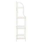 SAFAVIEH Bryn Scaffale da panettiere da esterno a 4 ripiani in ferro battuto vittoriano - 25 pollici L x 15 pollici P x 63 pollici H - 25 L x 15 P x 63 H