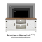 Mobile TV Middlebrook Firebranch da 58 pollici con ante scorrevoli in stile fienile