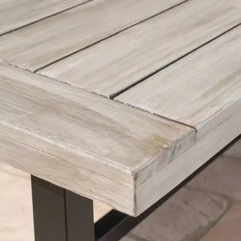 Set da pranzo da patio Carlisle 3 pezzi in legno rustico - Christopher Knight Home