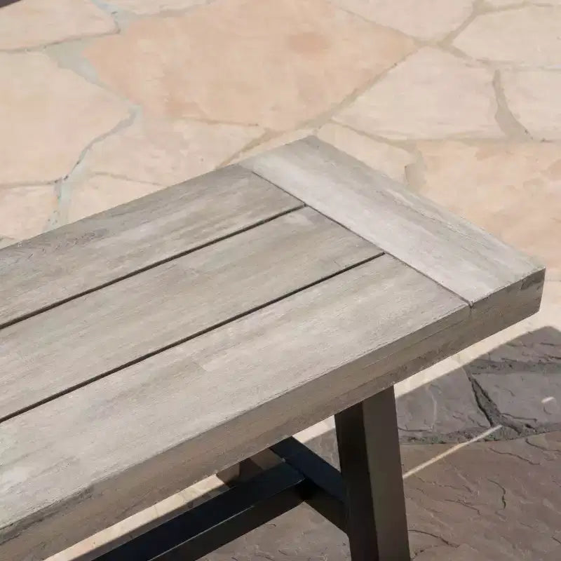Set da pranzo da patio Carlisle 3 pezzi in legno rustico - Christopher Knight Home