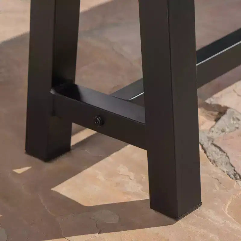 Set da pranzo da patio Carlisle 3 pezzi in legno rustico - Christopher Knight Home