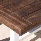 Set da pranzo da patio Carlisle 3 pezzi in legno rustico - Christopher Knight Home