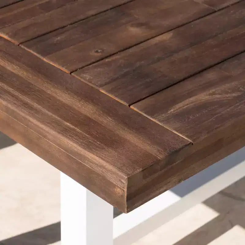 Set da pranzo da patio Carlisle 3 pezzi in legno rustico - Christopher Knight Home