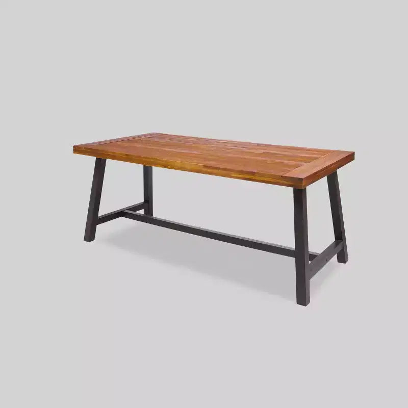 Set da pranzo da patio Carlisle 3 pezzi in legno rustico - Christopher Knight Home