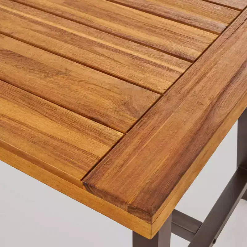 Set da pranzo da patio Carlisle 3 pezzi in legno rustico - Christopher Knight Home