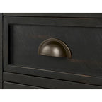 Tavolino da divano/poltrona Monterey in legno massiccio con prese di corrente nascoste