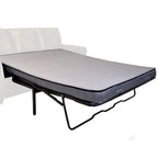 Divano letto in tessuto scamosciato marrone rustico Rancho - 37 x 86 x 40