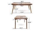 Set da pranzo da esterno Mesa 7 pezzi in legno di acacia - Christopher Knight Home