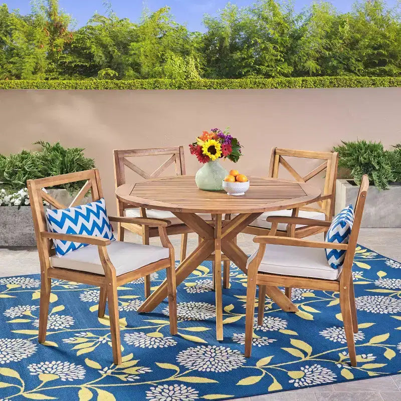 Ensemble de salle à manger de patio 5 pièces Llano - Christopher Knight Home