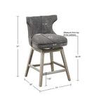 Sgabello da bancone girevole a 360 gradi Madison Park Janet