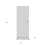 HomeRoots Dispensa O Armadio Da Incasso Bianco Legno 47 - 16.9' X '47.4' X '12.3