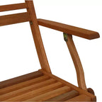 Set da pranzo da esterno pieghevole Sunnydaze con tavolo e sedie in legno Meranti con finitura a olio di teak - Marrone - 5 pz