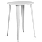 Set di 4 Sgabelli da Bar Cafe con Tavolo Rotondo da 30" in Metallo per Interni ed Esterni di Qualità Commerciale Emma and Oliver