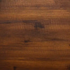 Set da pranzo da esterno Saracina Home a 7 pezzi con motivo a chevron in acacia e doghe