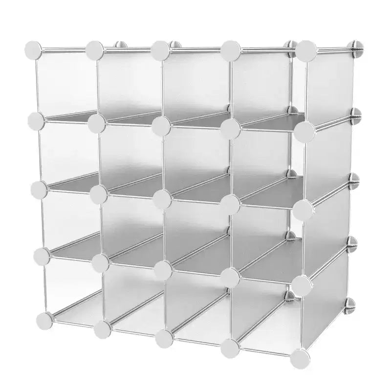 Système de rangement personnalisable à 16 casiers emboîtables Hastings Home, blanc