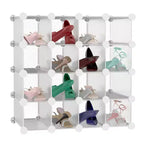 Système de rangement personnalisable à 16 casiers emboîtables Hastings Home, blanc