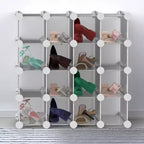 Système de rangement personnalisable à 16 casiers emboîtables Hastings Home, blanc