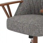 Sedia da Pranzo Caster Finitura Noce