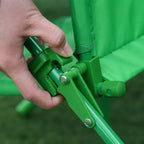 Outsunny Set Tavolo e Sedie Pieghevoli per Bambini, Tavolo da Picnic con Motivo a Rana Rimovibile e Ombrellone Parasole Regolabile in Altezza per Giardino, Cortile, Verde