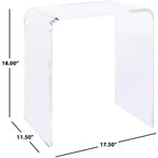 Tavolino Pryor in Acrilico - ACC8000A - Trasparente - Safavieh