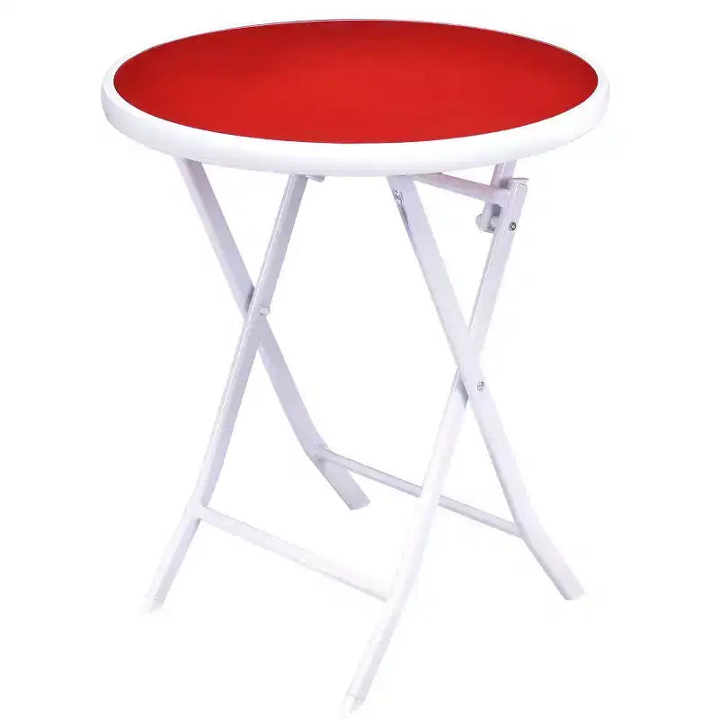 Costway Ensemble de 3 chaises de table de bistrot pliantes, mobilier de jardin, terrasse, rouge