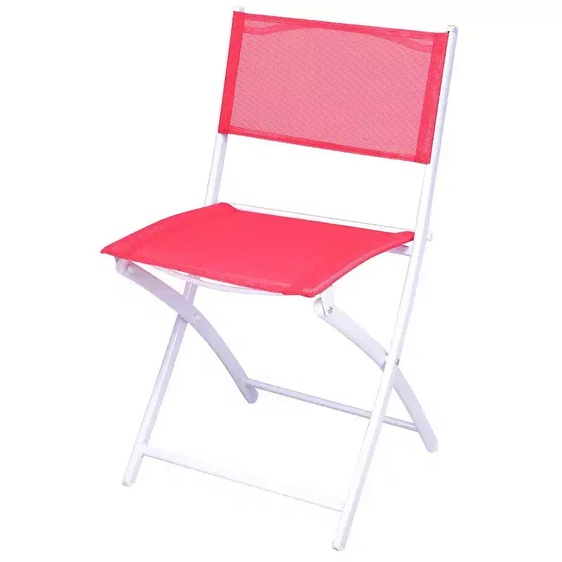 Costway Ensemble de 3 chaises de table de bistrot pliantes, mobilier de jardin, terrasse, rouge