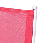 Costway Ensemble de 3 chaises de table de bistrot pliantes, mobilier de jardin, terrasse, rouge