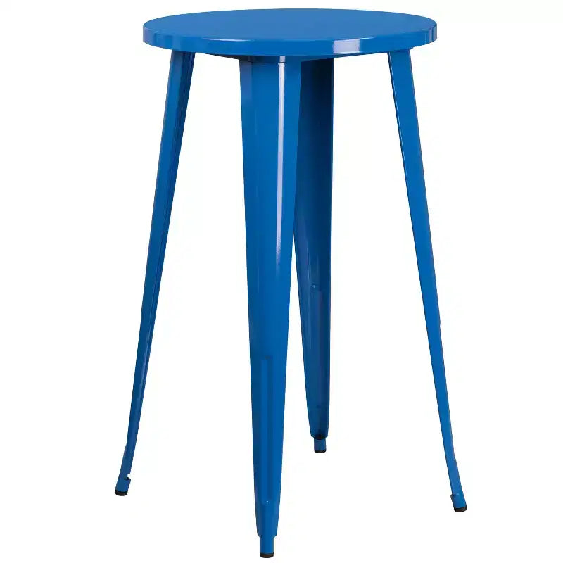 Set da Patio Merrick Lane con Tavolo e Sgabelli Senza Schienale - Struttura in Metallo Verniciato a Polvere per Uso Interno ed Esterno