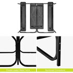 Ensemble Table et Banc de Pique-nique Costway pour Extérieur, Jardin, Patio, Fête, Repas, Tout Temps, Noir/Blanc/Gris/Marron/Vert