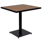 Set da 5 pezzi tavolo e sedie da patio Merrick Lane in simil-teak e metallo per interni/esterni con funzionalità per tutte le stagioni