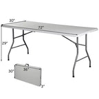 Ensemble table de camping pliable Costway avec 2 bancs