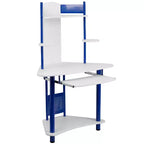 Bureau d'angle Emma et Oliver avec étagère supérieure